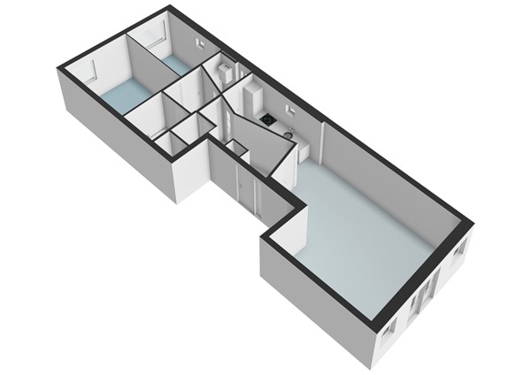 Floor plan - Lijnbaansgracht 246B, 1017 RK Amsterdam 